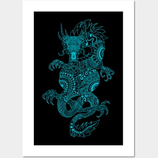Dragon Mandala Streetwear Posters and Art
